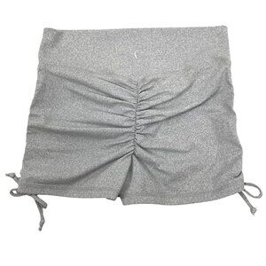 Zyia Active Booty Shorts‎ Scrunch Gray Athletic Nylon Blend Women's Large
